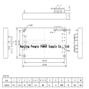 PDF Series 300-500W Full Brick Power Supply thumbnail-2