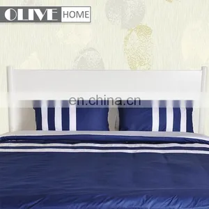 Factory Supply 100% Cotton Comforter Bed Cover Sets Luxury Silk Striped Sheets Bedding Set for Sale thumbnail-3