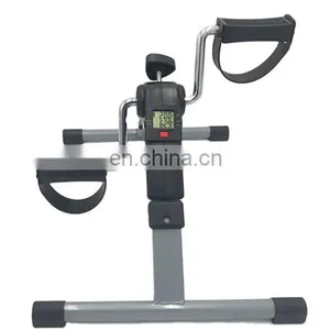 Portable Foldable Fitness Leg Rehab Trainer Home Gym Mini Foot Pedal Exerciser Cycle Exercise Bike thumbnail-1