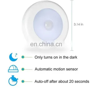 3pcs for One Pack Wireless Cabinet Home Decoration Motion Sensor Light 6 Led thumbnail-3