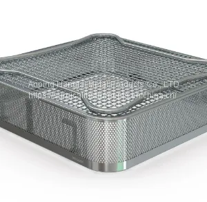 Sterilisation Basket -super Fine Mesh – Various Sizes Stainless Steel Instrument Trays thumbnail-5