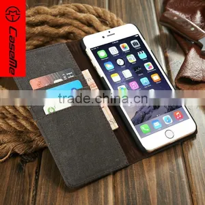 Factory Magnetic Flip Leather Phone Case With Strap for Iphone 6 6S thumbnail-1