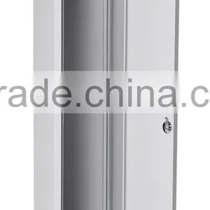 White Folding Single Door Police Uniform Steel Locker / Employee Storage Metal Locker thumbnail-2