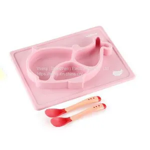 Suction Dinner Plate Baby Practical Silicone Plate Set by Weiqi Factory thumbnail-1