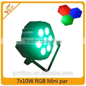 2016 New Small Led Stage Disco Mini Par 7x10w Rgbw 4in1 Led Par Light thumbnail-1