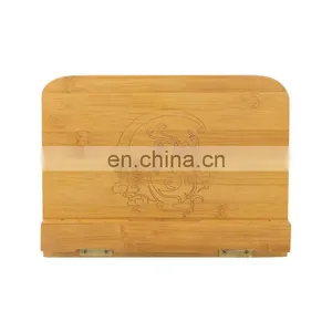 Bamboo Wood Modern Office Cooking Storage Bookstand Book Holder thumbnail-3