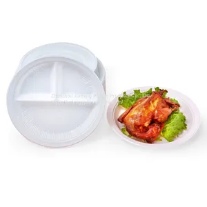 Manufacturer Customized 8inch 10 Inch Round Plate PP Dinner Plate Disposable Plastic Parties Dish thumbnail-3