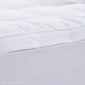 Polyester Microfiber Filling Cotton Fabric Outer Baffle Height 5cm Four Corners Elastic Bands Thick Quilted Mattress Topper thumbnail-3