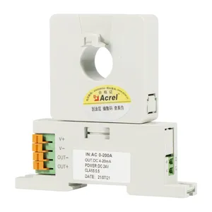 Acrel BA20(II)-AI/I in AC-(0.5-200)A Out 4-20mA/0-20mA Power Supply DC24V/12V Rail Installation Electrical Transducer thumbnail-4