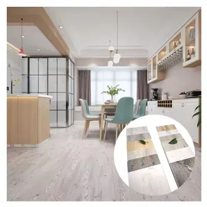 Waterproof PVC Vinyl Piso SPC 4mm SPC Click Floor Plastic Floor Tiles 5mm SPC Flooring thumbnail-2