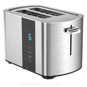 Tenfly Stainless Steel Toaster Factory Custom, Home Use 2 Slices Bread Toaster, Touch Screen Breakfast Sandwich Maker thumbnail-1