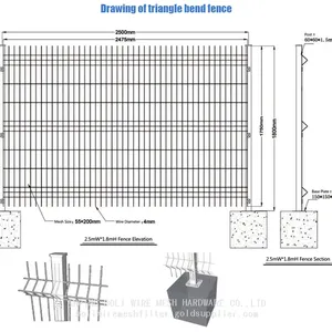BEST Wire Mesh Fence Manufacturer PE Coated and PVC Coated Welded Wire Fencing Curvy Welded Wire Mesh Fence/BOLI WIRE MESH QUALITY WELDED WIRE FENCING thumbnail-5