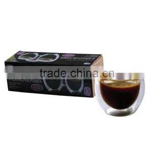Double Wall Glass Beer Tumbler ,insulated Glass Starbucks Coffee Cup ,glass Bareware, Double Wall Quality Choice thumbnail-1