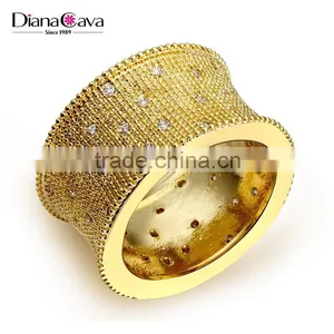 New Designer Ring Pave Setting Cubic Zirconia Statement Grand Party Best Ring thumbnail-2