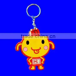 Cheap Price PVC Key Rings, Plastic Keychain for Sale From Factory thumbnail-1