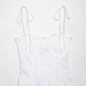 2025 New European and American Fashion Stacked Decorative Poplin Midi Dress thumbnail-2