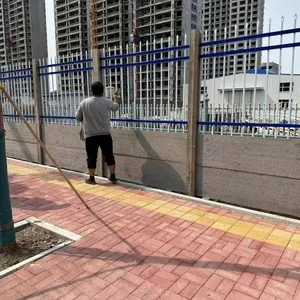 Cement and Wrought Iron Guardrails, River Fences, Factory of Spliced Wrought Iron and Cement Wall Railings thumbnail-1
