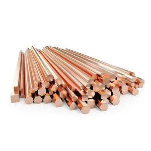 ASTM C27400 Cuzn37 C11000 Copper Bar Earth Rod Copper thumbnail-1