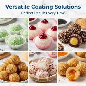 Automatic Flour Coating Machine for Sesame Balls and Rice Balls 7-Speed Adjustable Stainless Steel Powder Duster QD-LS194 thumbnail-5
