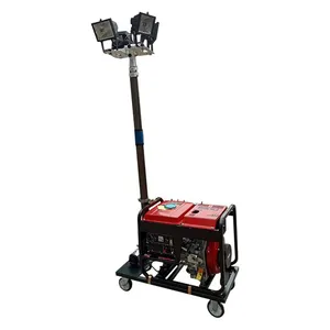 Diesel Generator Powered Mobile Telescopic Lighting Tower for Construction Outdoor Use thumbnail-2