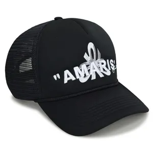Wholesale Short Foam Plain Trucker Cap Mesh Hat for thumbnail-3