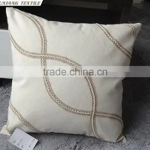 Linen Lace Decor Pillow thumbnail-3