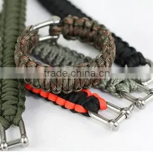 Fashion Gold Clasp Paracord Jewelry Bracelets and Bangles Supplies thumbnail-2
