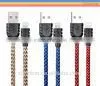 Factory Directly Offer Nylon Braided 1M Usb Data Cable and Charge for Iphone5/6 thumbnail-1