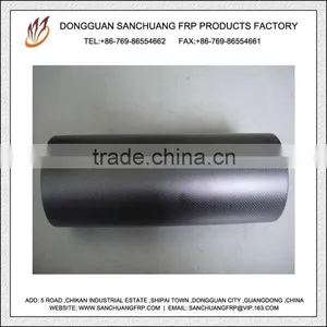 Large Sizes Carbon Fiber Round Hollow Tube With Matte Finish 90mm thumbnail-1