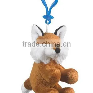 Plush Fox Keychains/wholesale Plush Animal Fox Keychains/stuffed Cute Plush Fox Keychain thumbnail-1