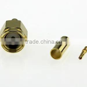 Reverse Pin SMA Straight Crimp Plug Male Connectors thumbnail-4