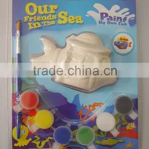 Wholesale Nontoxic Paint Your Own Ceramic Plane Statue Paint DIY Sets thumbnail-1