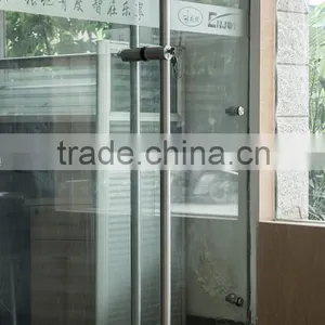 Modern Fashion Style Customized 304 Stainless Steel Glass Design Door Handle Lock Set thumbnail-1