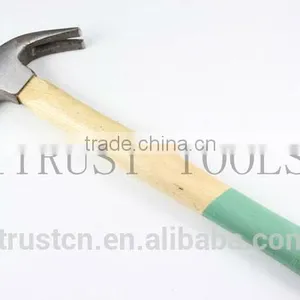 Green Wooden Handle American Claw Hammer HM1058 thumbnail-4