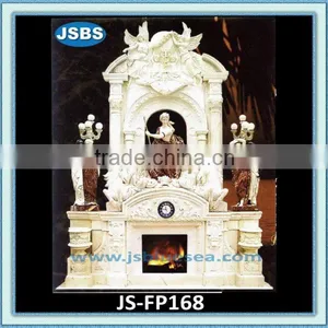Carved Luxury Stone Fireplace Surround thumbnail-1