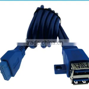 With Screw 20 Pin to Dual USB 3.0 AF Data Cable thumbnail-3