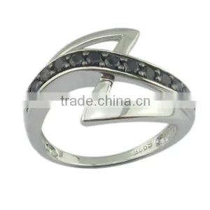 Plating Rhodium Silver Jewelry Ring thumbnail-1