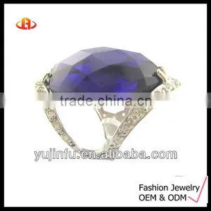 Top Quality Silver Gemstone Ring Wholesale Jewelry thumbnail-1