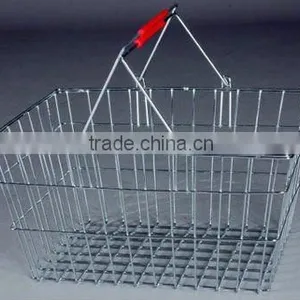 Steel Wire Basket for Supermarket Shopping High Quality thumbnail-1