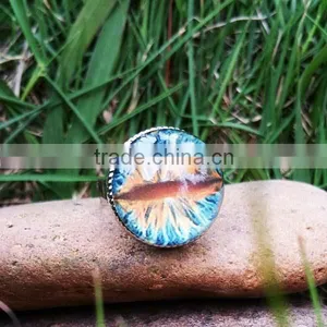 2015 New Coming High Quality Tiger Eye Ring for Wholesale thumbnail-1