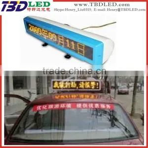Wireless Taxi Led Top Light Display,led Car Movign Message Screen Sign Board,led Taxi Display Sign for Car Rear Window thumbnail-1