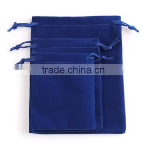 Custom Logo Embossed Drawstring Velvet Jewelry Pouch thumbnail-4