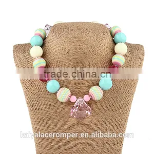 2016 Hot Wholesale Baby Necklace Beaded Baby Jewelry Crystal Necklace thumbnail-3