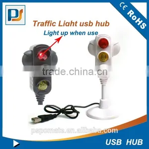 Desktop Street Traffic Stop Light USB Hub With Red Yellow Green Lights thumbnail-1