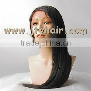 Hot Beauty 22" #1B Silky Straight, Natural Hairline, Peruvian Hair Full Lace Wig thumbnail-3