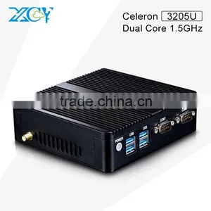 Low Price X30 3805u Haswell 1.9G HZ Thin Mini Itx Fanless Desktop PC Support WIN7, W8, WIN10 2G RAM 500G HDD Mini NUC Win10 thumbnail-1