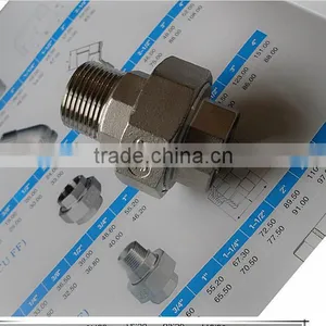 ISO4144 Fittings Inox 316 ENLACE 3 PIEZAS M-H NPT 1/8"-4" thumbnail-1