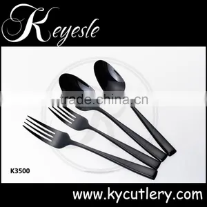 Black Gold Cutlery,cutlery Black Stainless,black Metal Cutlery Quality Choice thumbnail-3
