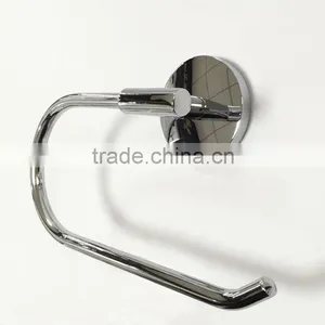 Modern Round Chrome Wall Mounted Towel Rack Holder Towel Ring Bathroom Hardware Bath Accessories thumbnail-1