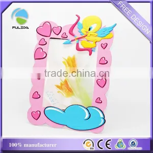 Many Red Heart Love Souvenir Soft Pvc Rubber Wedding Decorative Table Photo Frame thumbnail-5